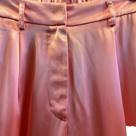 Forte Forte Satin-Finish Wide-Leg Trousers, Peach, Size 4 US, 40 IT - Picture 8 of 13
